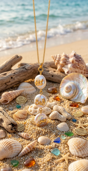 3 Natural Seashells Necklace