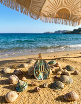 Purple seashell necklace