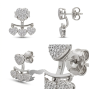 Heart Earrings Like Diamond