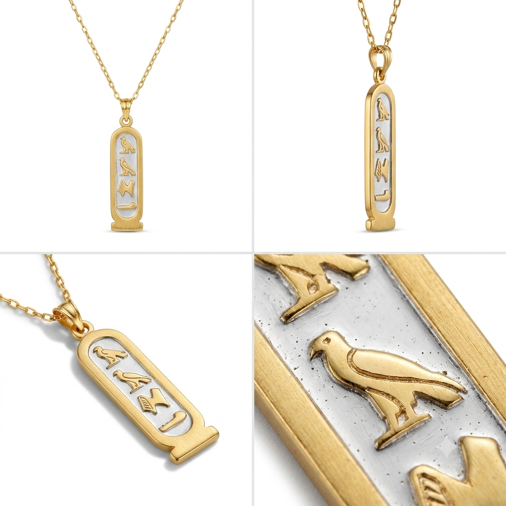 Golden Hieroglyphic Necklace