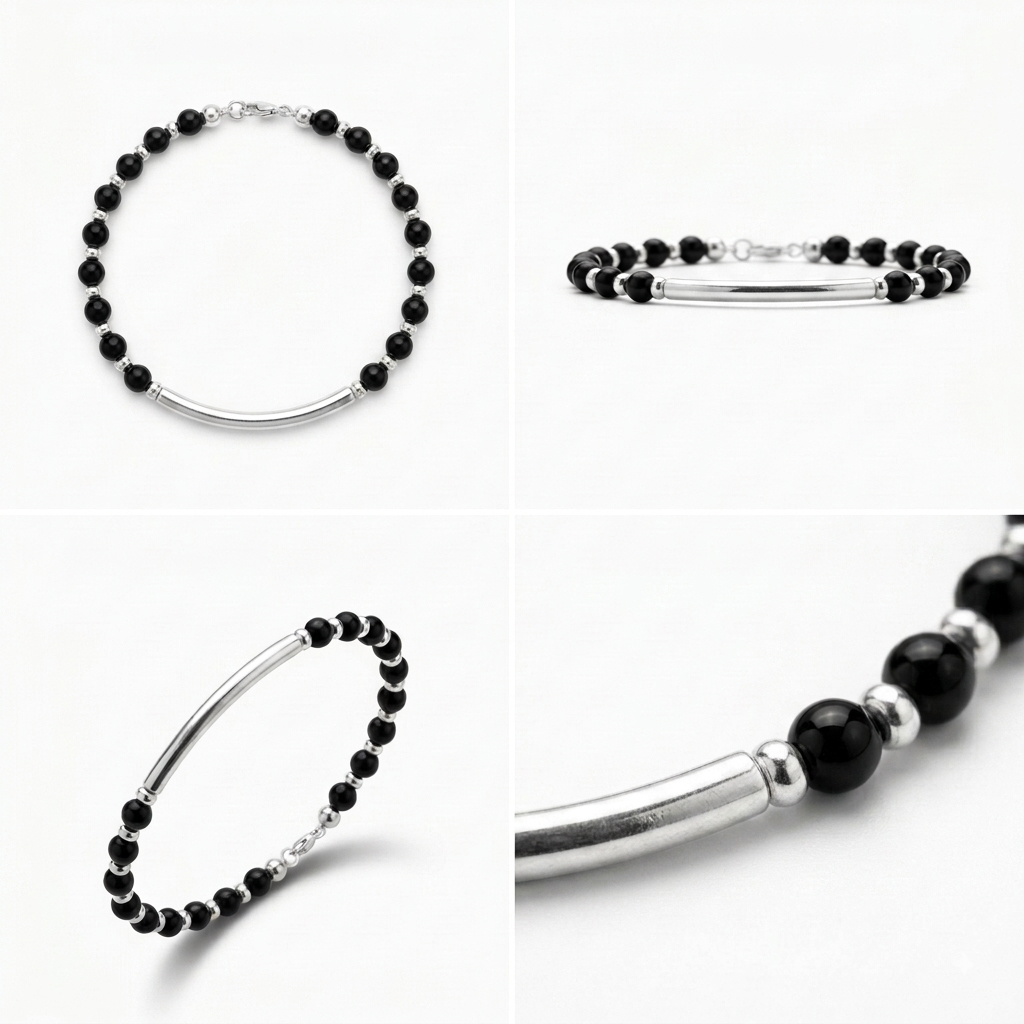 Argent & Onyx Element Bracelet