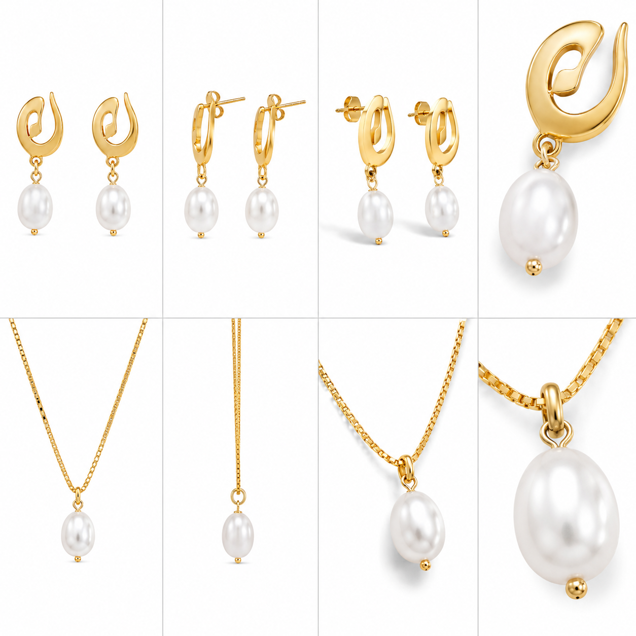 Oval Pearl Set