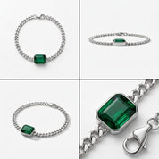 The Royal Emerald Curb Bracelet
